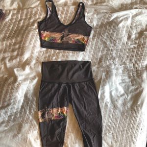 Teeming legging and crop top set